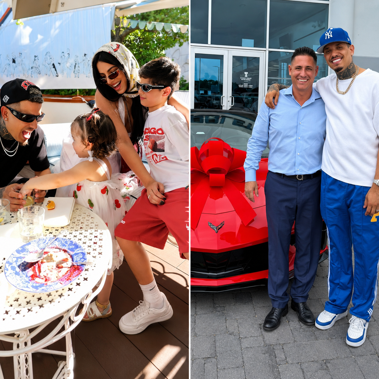 Oniel Bebeshito sorprende con un Corvette 2026 para el hijo de Rachel Arderi