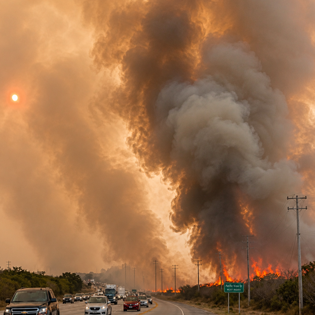 Emergencia en Miami-Dade: Evacuaciones y cierres viales por voraz incendio de maleza