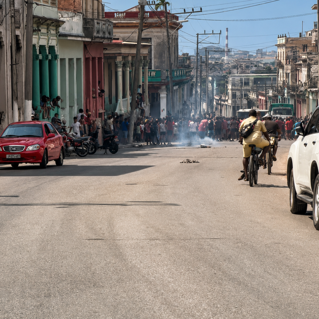 ÚLTIMA HORA: Mujeres bloquean la Calzada de Diez de Octubre en protesta por los prolongados apagones en La Habana
