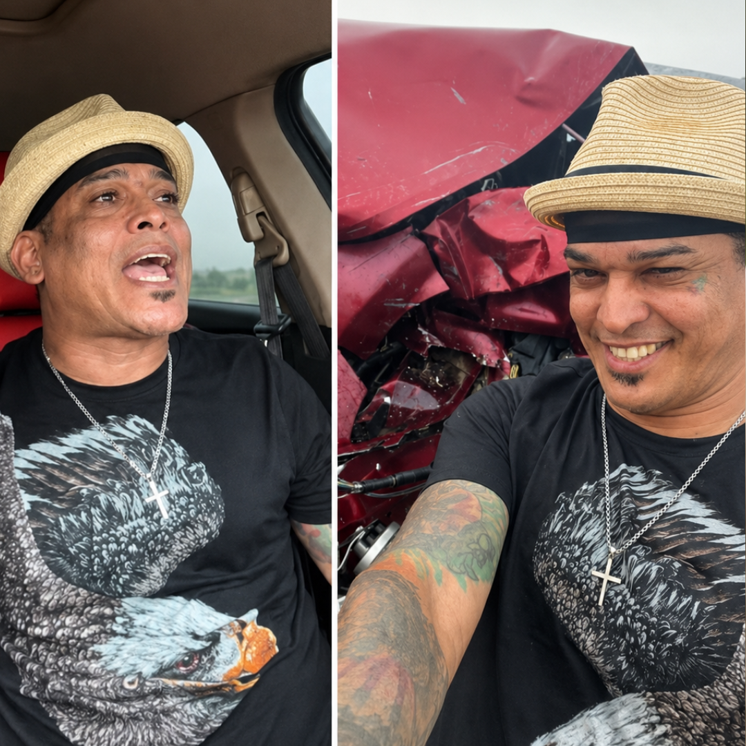 Milagro en la carretera: El reguetonero cubano Candyman sobrevive a un impactante accidente vehicular